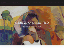 Tablet Screenshot of drjudithanderson.com